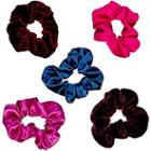 Scunci Velvet And Satin Scrunchies