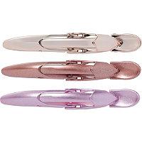 Riviera Pink Blowdry Clips 3 Pc