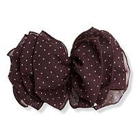 Kitsch Chiffon Polka Dot Bow Barrette