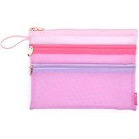 Miamica 3-zip Mesh Organizer Pouch