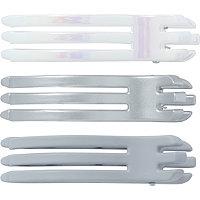 Riviera Salon Clips In Grey/white 3 Ct