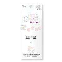 Dashing Diva Daisy Day Glaze Semi-cured Gel Pedicure