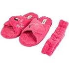 Jessica Simpson Wake Up & Make Up Spa Slipper Set