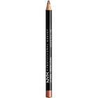 Nyx Professional Makeup Slim Lip Pencil Creamy Long-lasting Lip Liner - Ever (warm Mauve-brown)