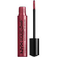 Nyx Professional Makeup Liquid Suede Metallic Cream Lipstick - Modern Maven (deep Wine With Blue Brown Pearl)