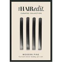 The Hair Edit Gunmetal Modern Hair Pins