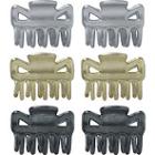 Riviera Metallic Claws In Grey/gold 6 Pc