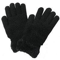 David And Young Diamond Pattern Cozy Gloves