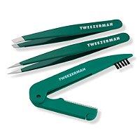 Tweezerman Emerald Shimmer Petite Tweezer & Brow Set