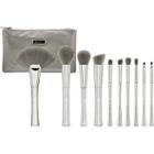 Bh Cosmetics Smoke N Mirrors - 10 Pc Brush Set With Cosmetic Bag
