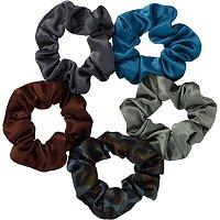 Scunci Green Satin Pony Tail Scrunchies