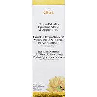 Gigi Natural Muslin Epilating Strips & Applicators