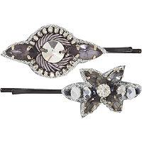 Pink Pewter Gold Set Bobby Pin