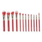 Bh Cosmetics Fa La La Fierce - 12 Piece Face & Eye Brush Set With Bag