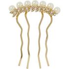 Elle Gold Pearl And Stone Side Comb