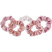 Kitsch Blush/mauve Velvet Scrunchies 5 Pc