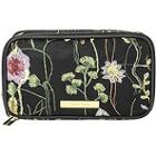 Tartan + Twine Perennial Blooms Double Zip Organizer With Embroidered Flowers