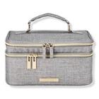 Tartan + Twine Professionista Gray Train Case With Adjustable Dividers