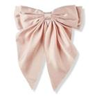 Scunci Light Pink Satin Bow Clip