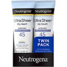 Neutrogena Ultra Sheer Spf 45 Twin Pack (packaging May Vary)