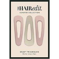 The Hair Edit Pastel Snap Triangles