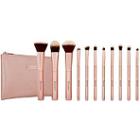 Bh Cosmetics Metal Rose - 11 Piece Brush Set W/ Cosmetic Bag