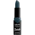 Nyx Professional Makeup Suede Matte Lipstick - Ace (blue W/ Grey)