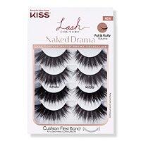 Kiss Lash Couture Naked Drama Taffeta Eyelashes Multi-pack