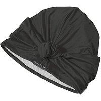 Grace Eleyae Black Satin-lined Knot Turban