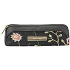 Tartan + Twine Blooms Travel Pencil Case With Embroidered Flowers
