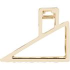 Kitsch Gold Triangle Open Claw Clip