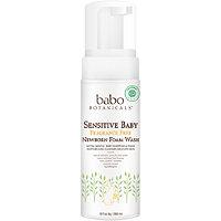 Babo Botanicals Sensitive Baby Fragrance Free Newborn Foam Shampoo & Wash