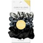 Gimme Beauty Curly & Long Hair Satin Gray Scrunchies