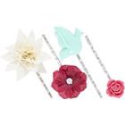 Scunci Sparrow And Flowers Bobby Pins
