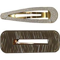 Jessica Simpson Textured Plastic Hair Clips