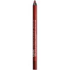 Nyx Professional Makeup Slide On Lip Pencil Waterproof Lip Liner - Brick House (deep Brick Red)