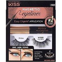 Kiss Magnetic Eyeliner & Faux Mink Entice Lash Kit