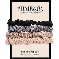 The Hair Edit Ruched Satin Scrunchies