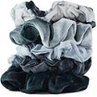Kitsch Tie-dye Scrunchies In Blue Grey