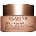 Clarins Extra-firming Wrinkle Control Regenerating Night Rich Cream For Dry Skin