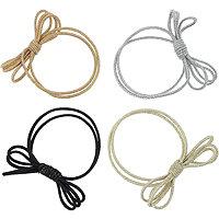 Capelli New York Metallic Triple Bow Elastic Pony Holders 4 Pc