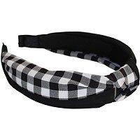 Jessica Simpson Black And White Topknot Headband