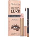 Makeup Revolution Retro Luxe Metallic Lip Kit - Kit-sovereign - Only At Ulta