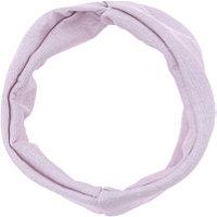 Capelli New York Pink And Metallic Knit Twisted Front Headwrap