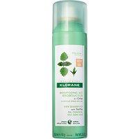 Klorane Dry Shampoo With Nettle Natural Tint For Oily And Dark Shades Of Hair