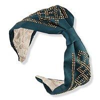 Scunci Green Embroidered Headband