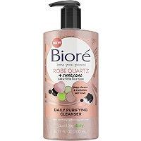 Biore Rose Quartz + Charcoal Daily Purifying Cleanser