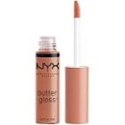 Nyx Professional Makeup Butter Gloss Non-sticky Lip Gloss - Madeleine (mid-tone Nude)