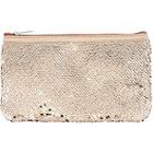 Capelli New York Rose Gold Reversible Sequin Pouch