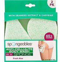 Spongeables Anti-cellulite Body Wash In A Sponge 2 Pack